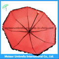 Damen / Mädchen Nette rosa Farben Falten Mini Regen / Sunumbrella